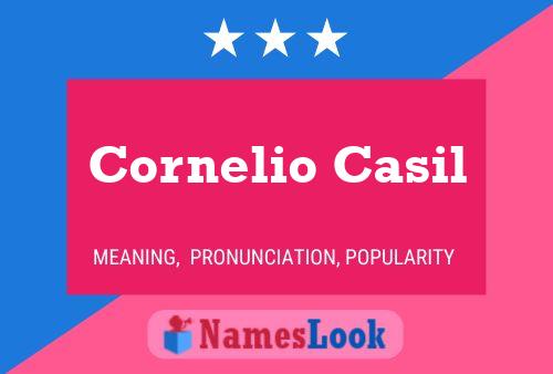 ملصق اسم Cornelio Casil