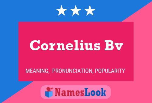 ملصق اسم Cornelius Bv