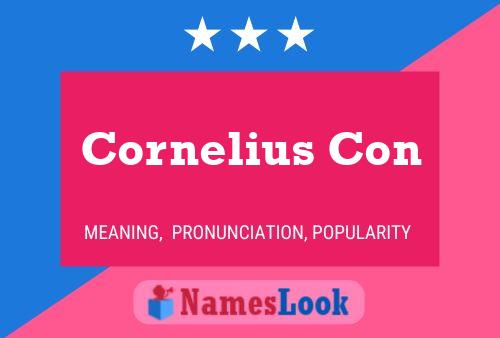 ملصق اسم Cornelius Con