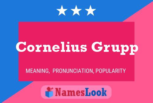 ملصق اسم Cornelius Grupp