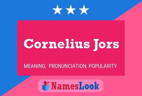 ملصق اسم Cornelius Jors