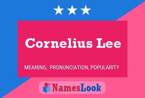 ملصق اسم Cornelius Lee