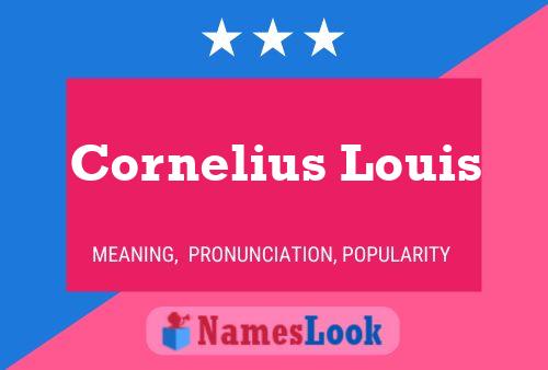 ملصق اسم Cornelius Louis