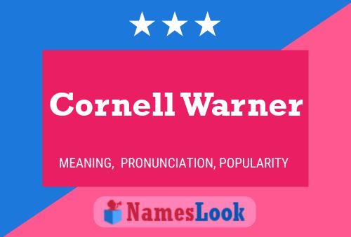 ملصق اسم Cornell Warner