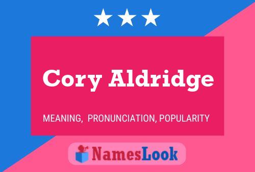 ملصق اسم Cory Aldridge