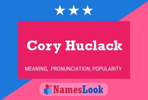 ملصق اسم Cory Huclack