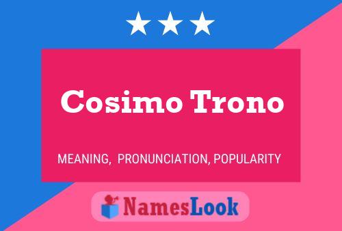 ملصق اسم Cosimo Trono