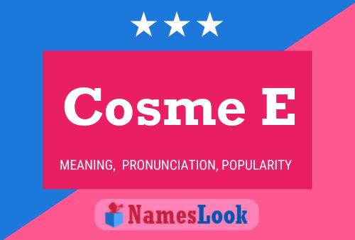 ملصق اسم Cosme E