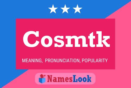 ملصق اسم Cosmtk