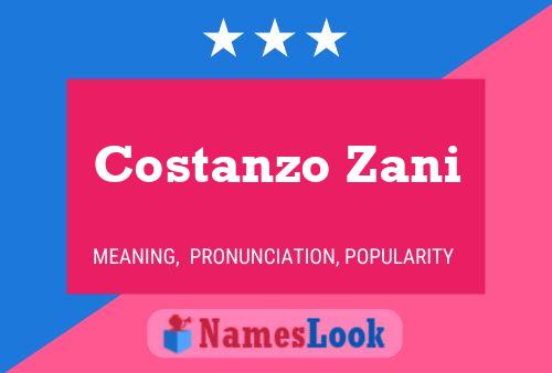 ملصق اسم Costanzo Zani