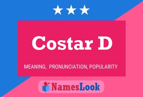 ملصق اسم Costar D