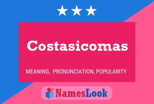 ملصق اسم Costasicomas