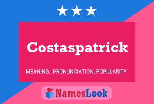 ملصق اسم Costaspatrick