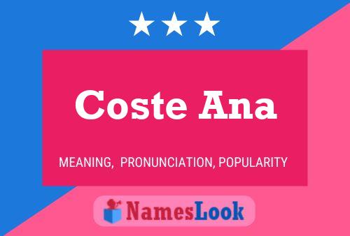 ملصق اسم Coste Ana