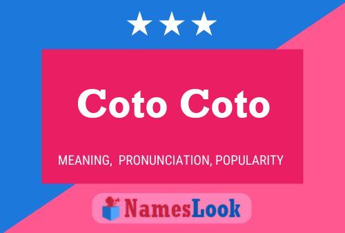 ملصق اسم Coto Coto