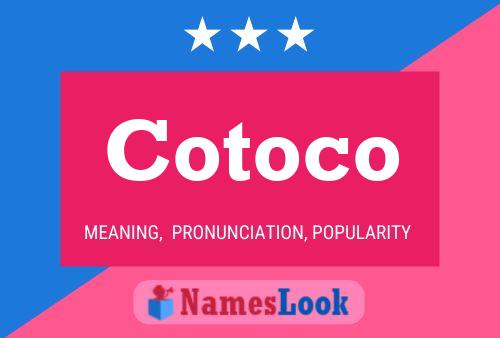 ملصق اسم Cotoco