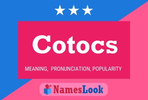 ملصق اسم Cotocs