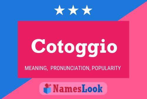 ملصق اسم Cotoggio