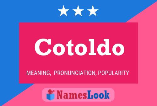 ملصق اسم Cotoldo