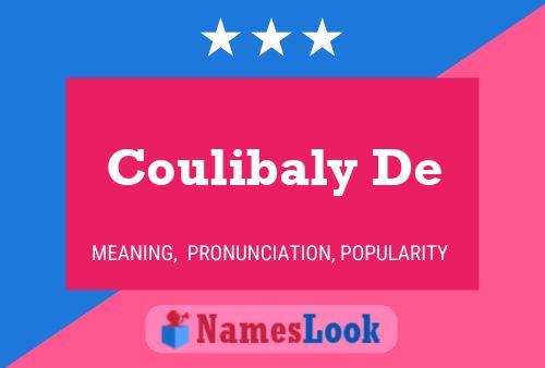 ملصق اسم Coulibaly De