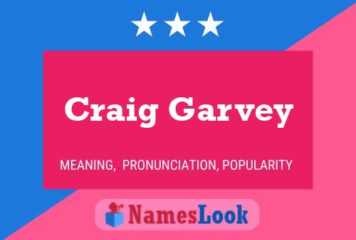 ملصق اسم Craig Garvey