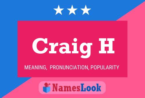 ملصق اسم Craig H