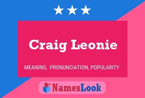 ملصق اسم Craig Leonie