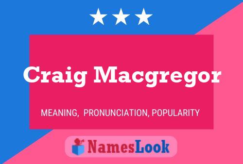 ملصق اسم Craig Macgregor