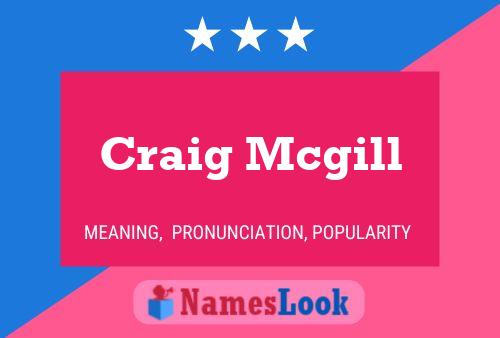 ملصق اسم Craig Mcgill