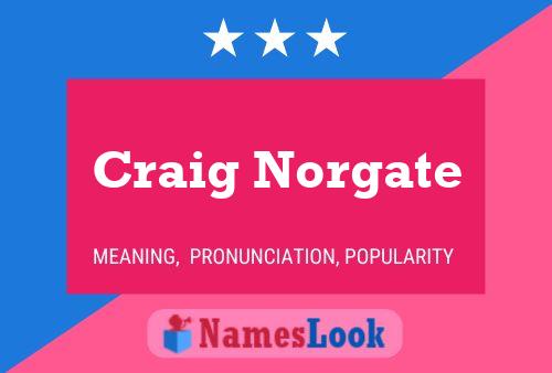 ملصق اسم Craig Norgate