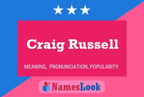 ملصق اسم Craig Russell