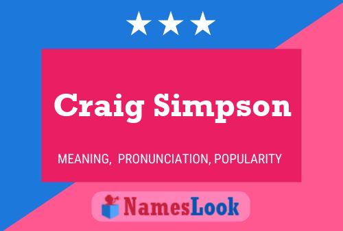 ملصق اسم Craig Simpson