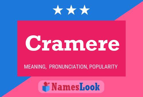 ملصق اسم Cramere