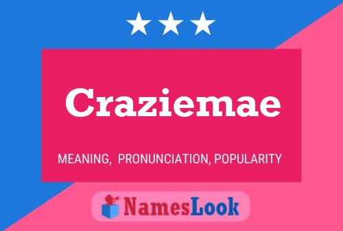 ملصق اسم Craziemae