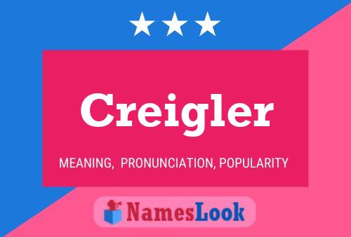 ملصق اسم Creigler