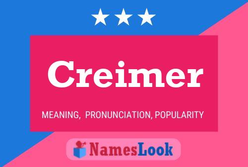 ملصق اسم Creimer