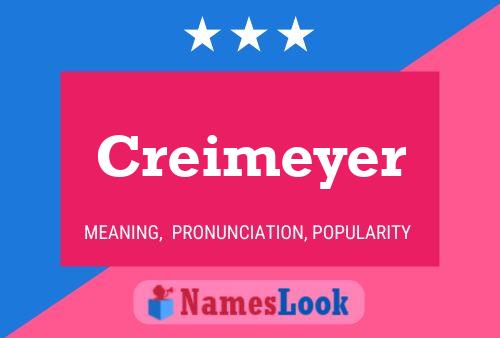 ملصق اسم Creimeyer