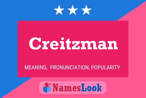 ملصق اسم Creitzman