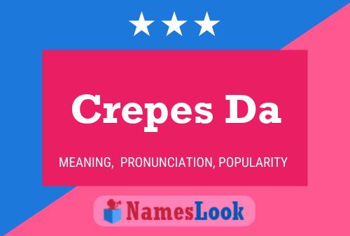 ملصق اسم Crepes Da