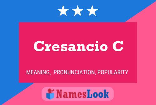 ملصق اسم Cresancio C