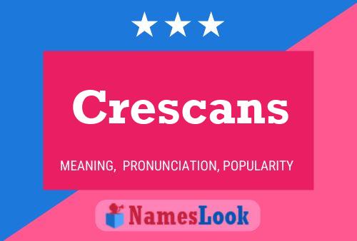 ملصق اسم Crescans