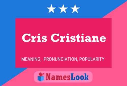 ملصق اسم Cris Cristiane