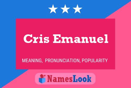 ملصق اسم Cris Emanuel