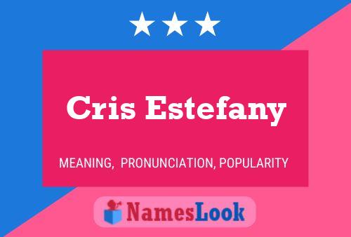 ملصق اسم Cris Estefany