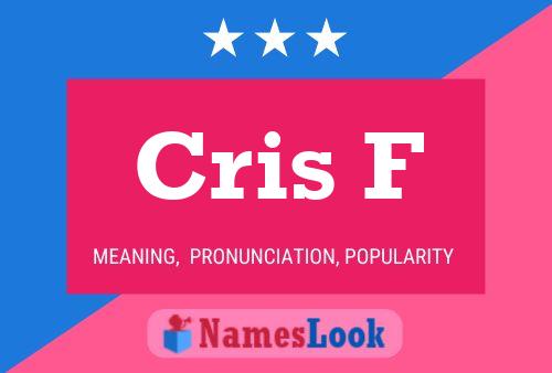 ملصق اسم Cris F