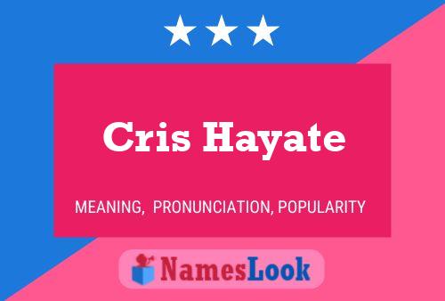 ملصق اسم Cris Hayate