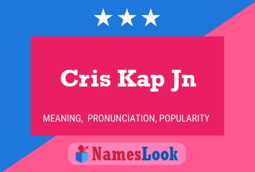 ملصق اسم Cris Kap Jn