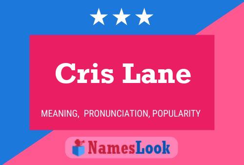 ملصق اسم Cris Lane