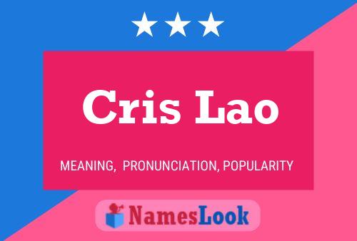 ملصق اسم Cris Lao