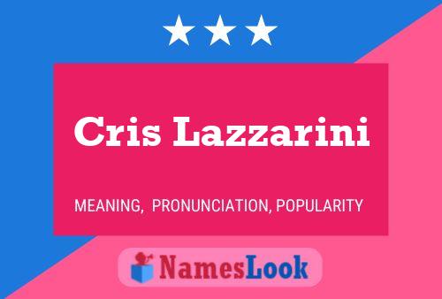 ملصق اسم Cris Lazzarini